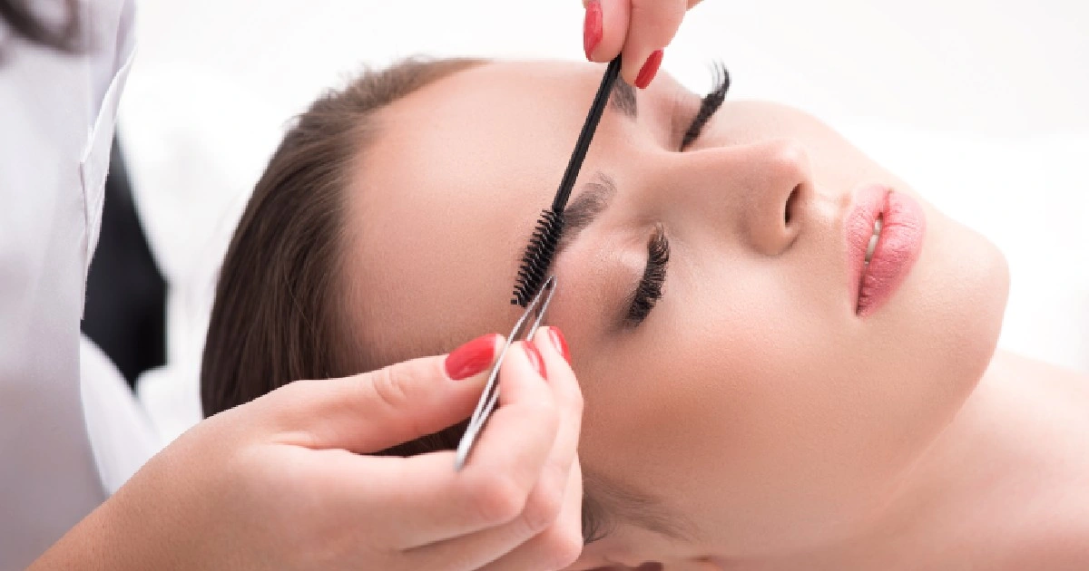 Women receiving Eye & Brow Enhancements IN PORTSMOUTH, NH