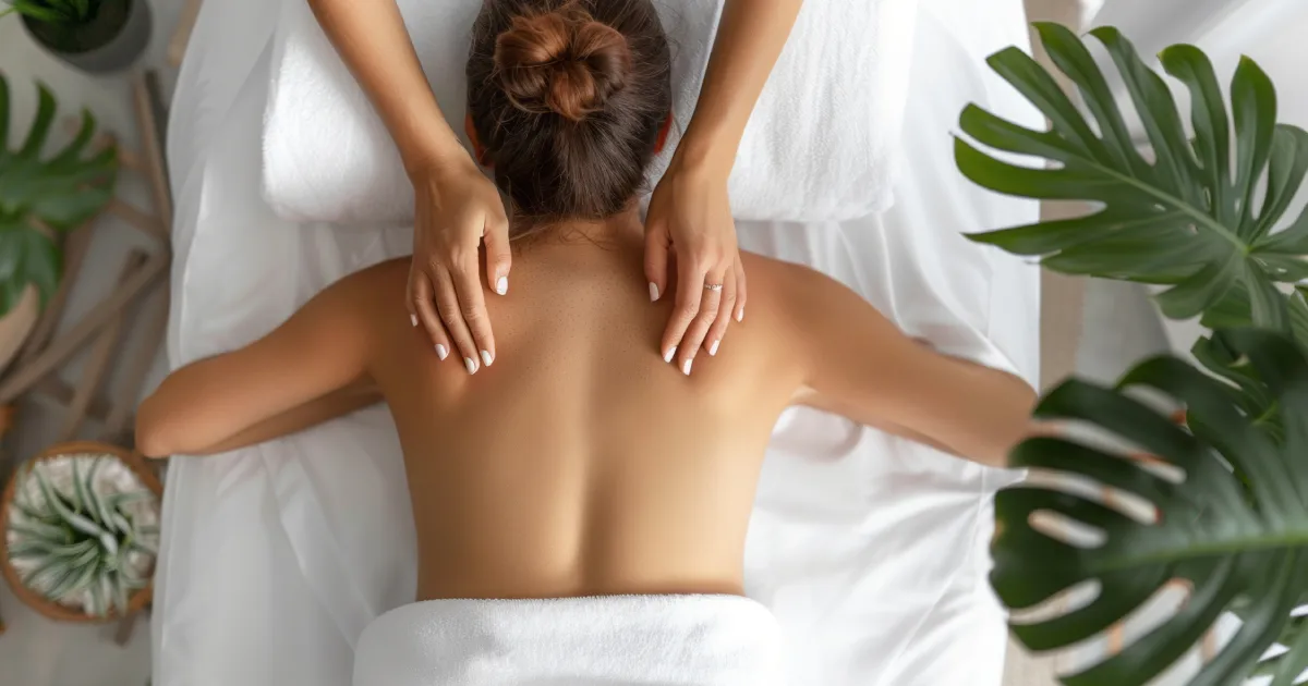 A woman receiving Harmonic Resonance IN PORTSMOUTH, NH